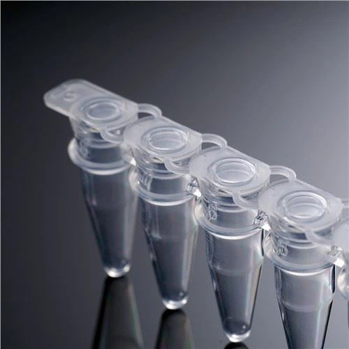 0. 2 میلی‌لیتر لوله PCR مواد PP نواری 8 نواری با درپوش تخت برای استفاده آزمایشگاهی